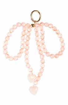 Leith Faceted Beaded Bow Bag Charm