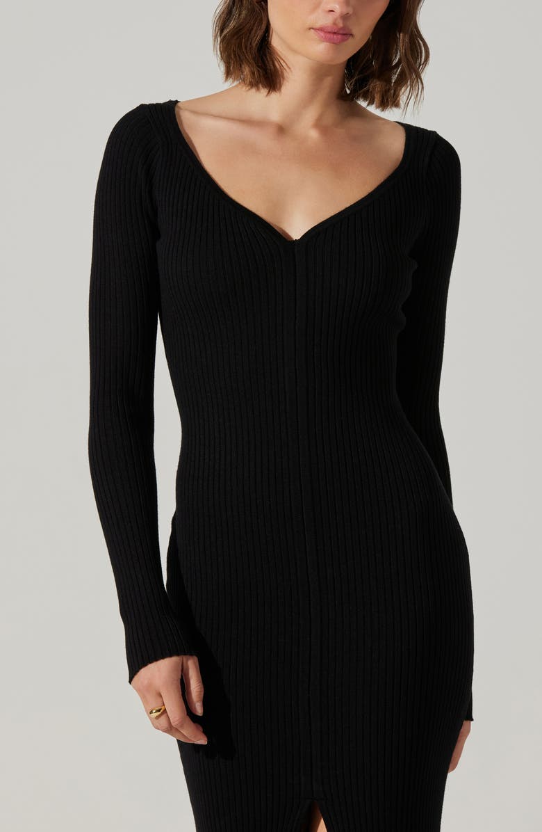 ASTR the Label Glenda Long Sleeve Rib Sweater Dress, Alternate, color,