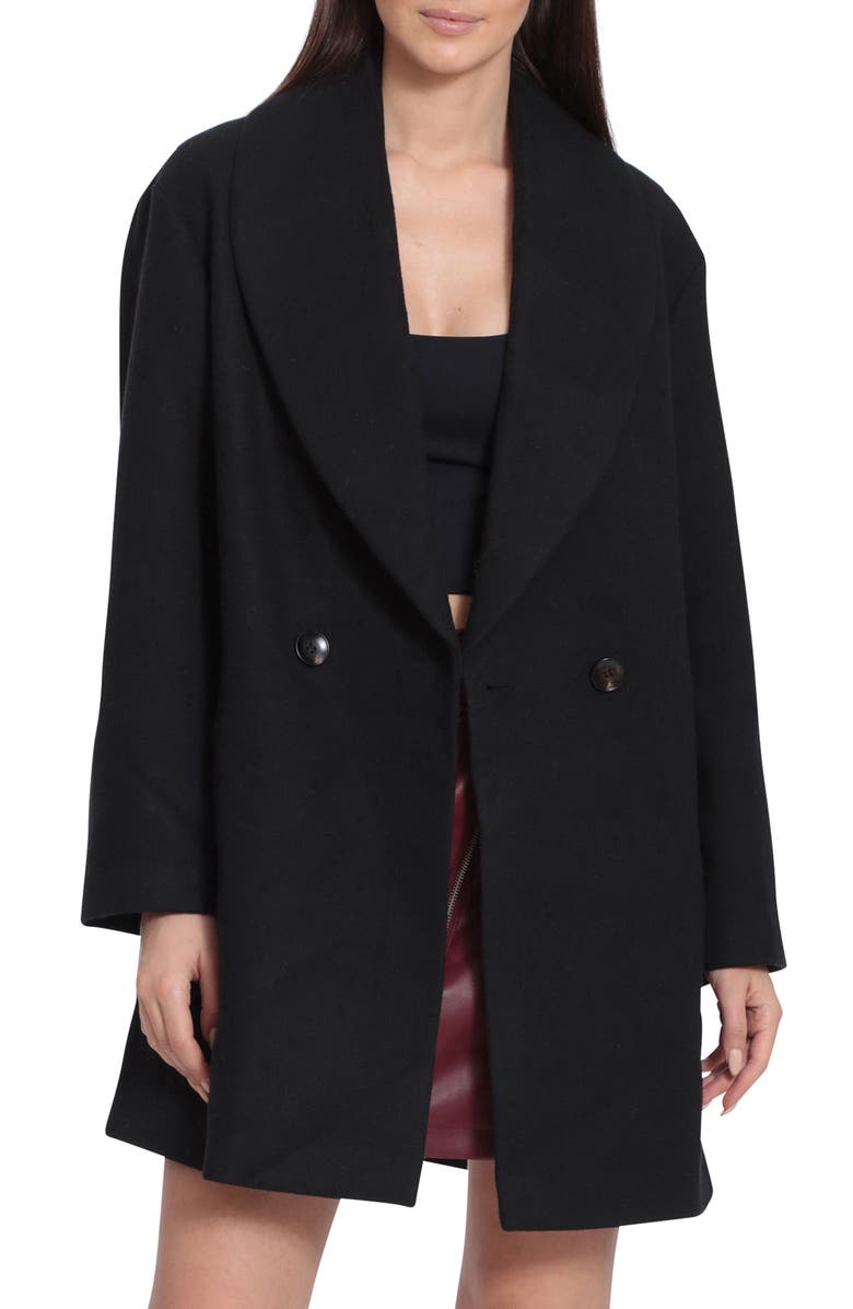 Avec Les Filles Shawl Collar Coat, Main, color, 