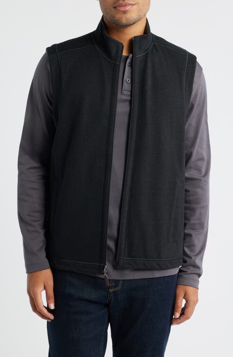 Icon Reversible Knit Cotton Blend Vest