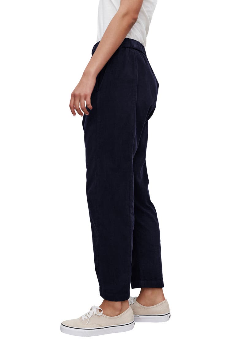 Laney Cotton Corduroy Straight Leg Pants, Alternate, color, NIGHT BU