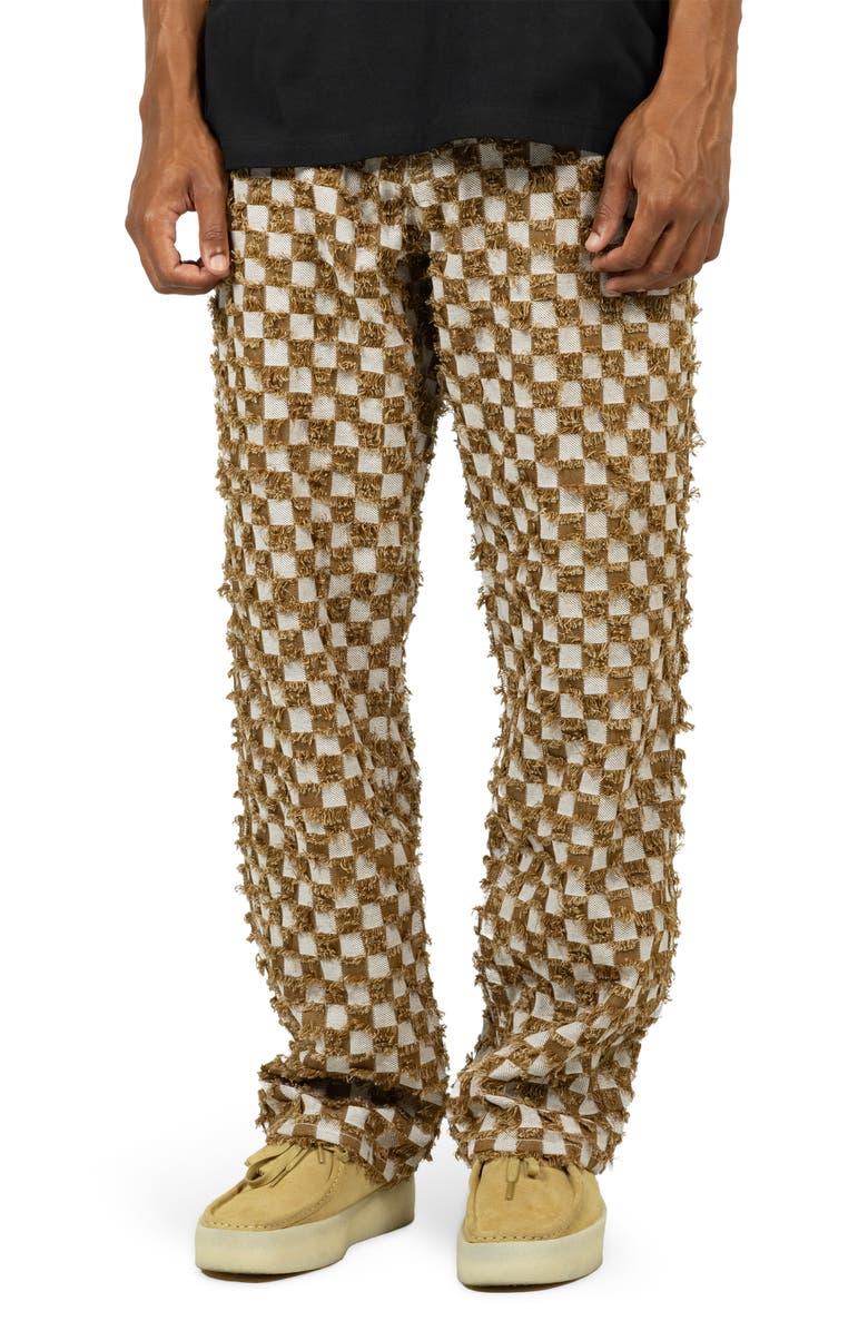 PLEASURES Curfew Checker Work Pants, Main, color,