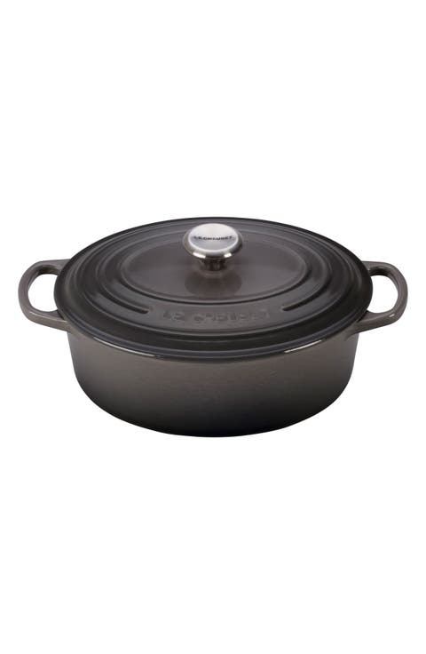 Signature 2.75-Quart Oval Enamel Cast Iron Dutch Oven