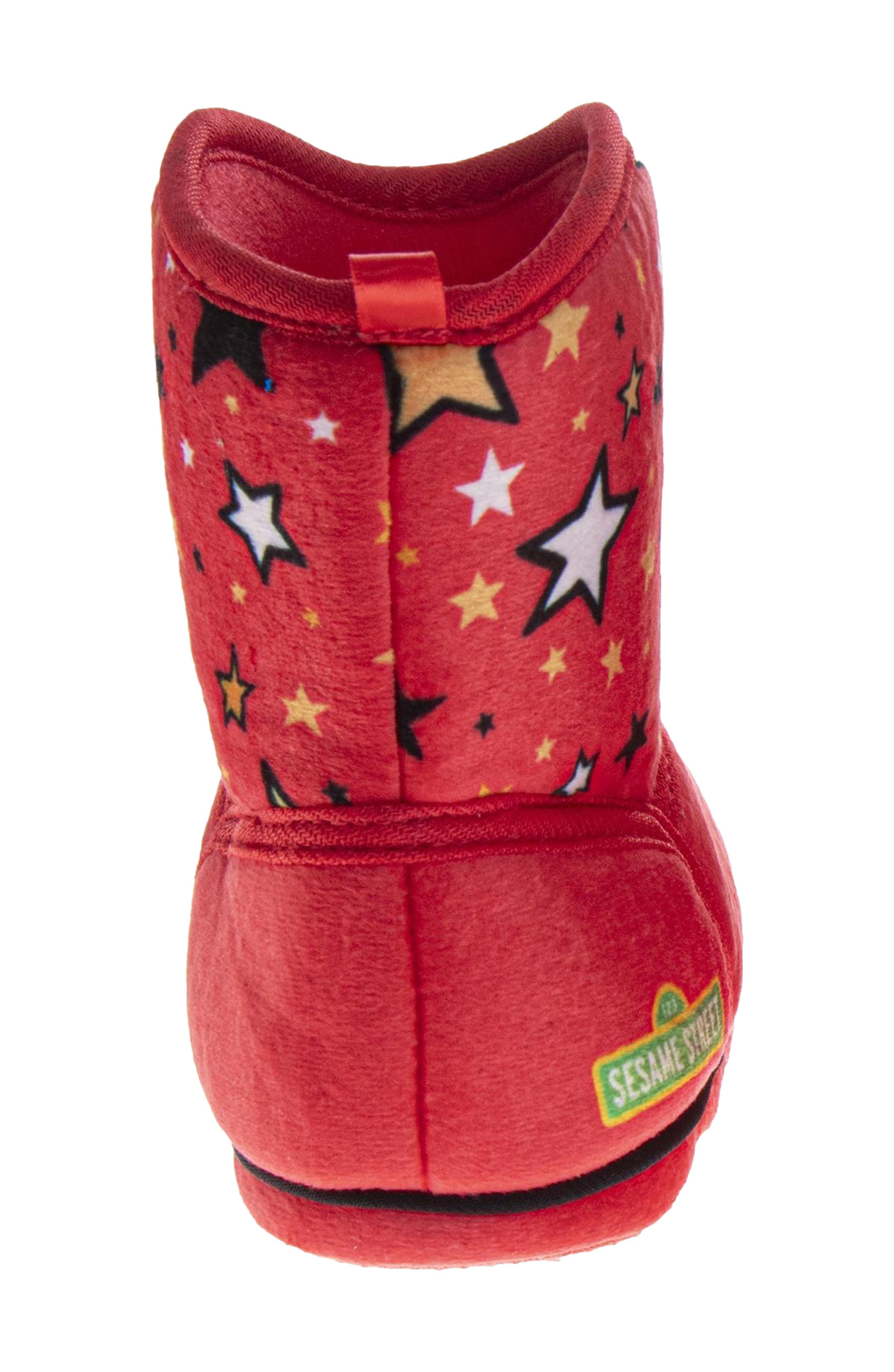 Kids' Sesame Street Elmo Boot, Alternate, color, RED