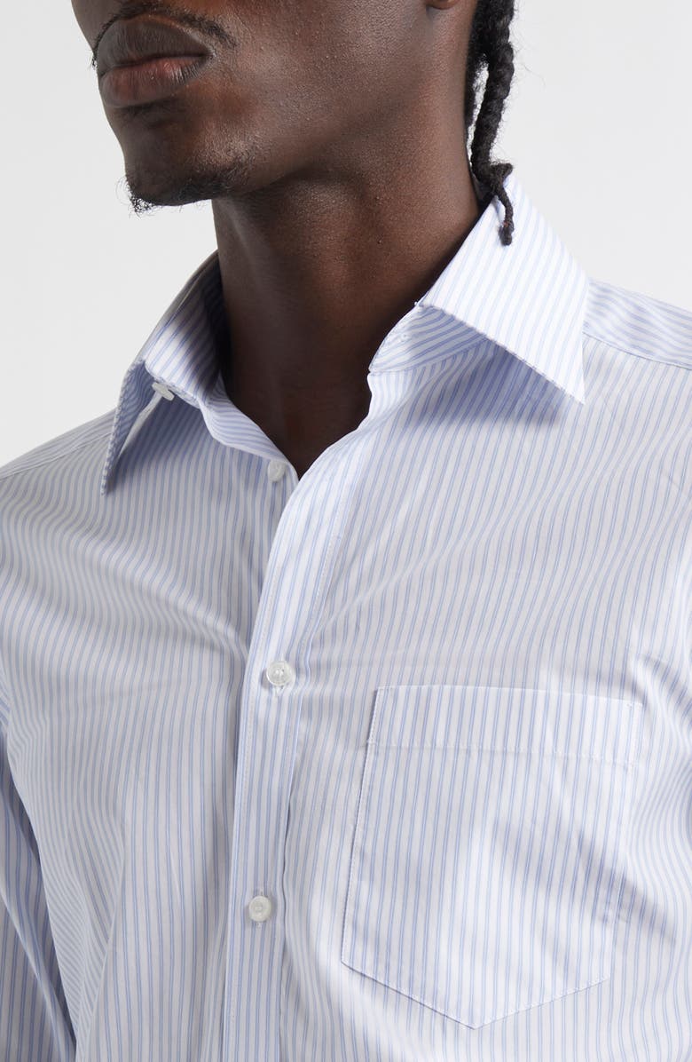 Dolce&Gabbana Martini Fit Stripe Cotton Poplin Button-Up Shirt, Alternate, color, S8051 Rigato