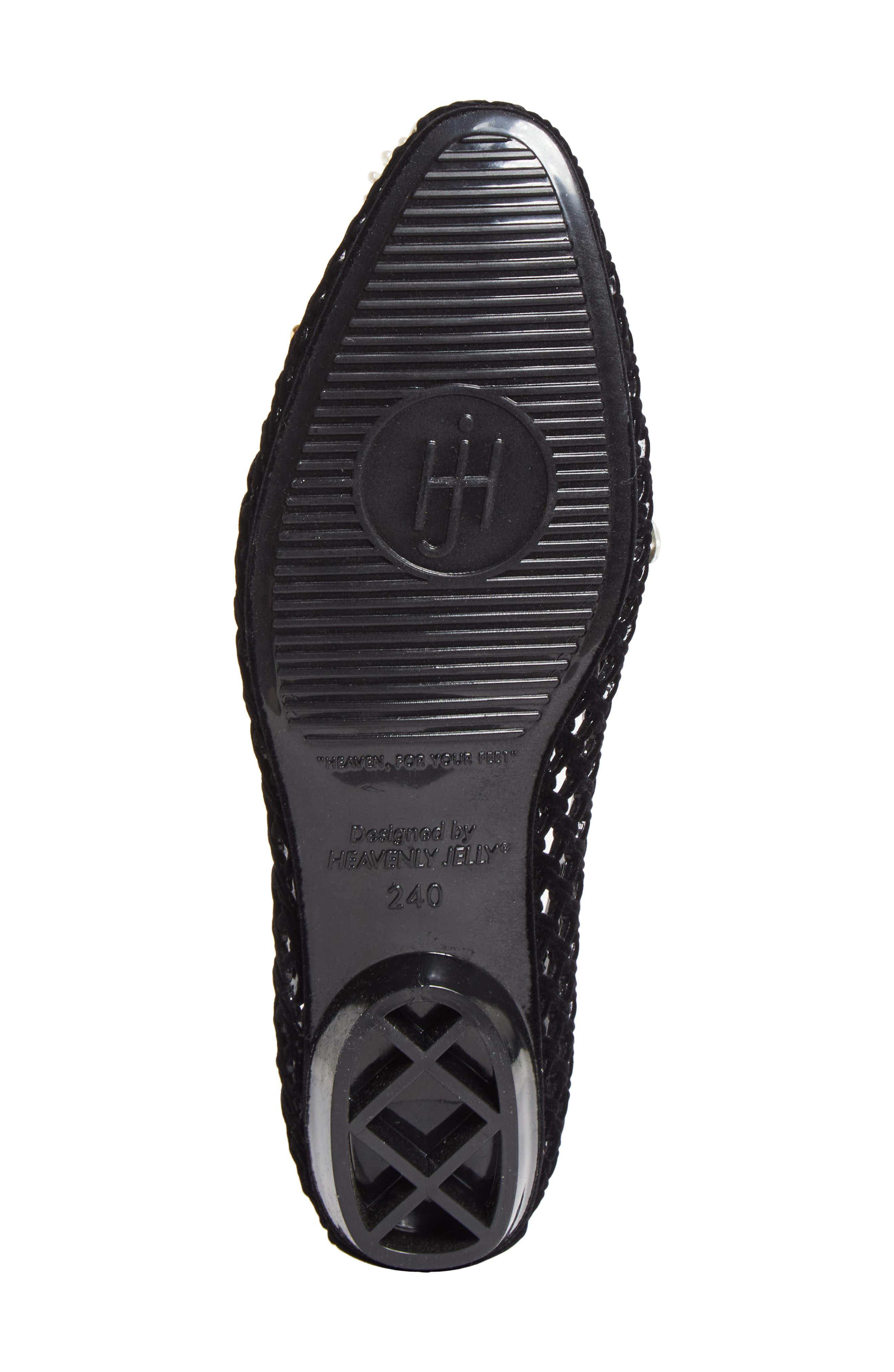 Veil Jelly Ballet Flat, Alternate, color, BLACK