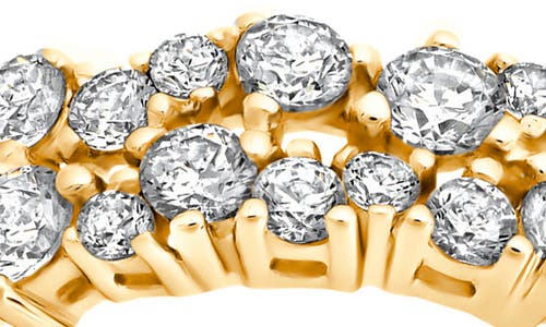 Crislu Multicluster Cubic Zirconia Ring In Gold