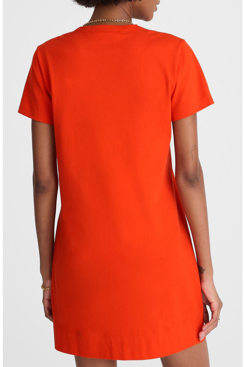 T-Shirt Minidress, Alternate, color, BRIGHT FLAME