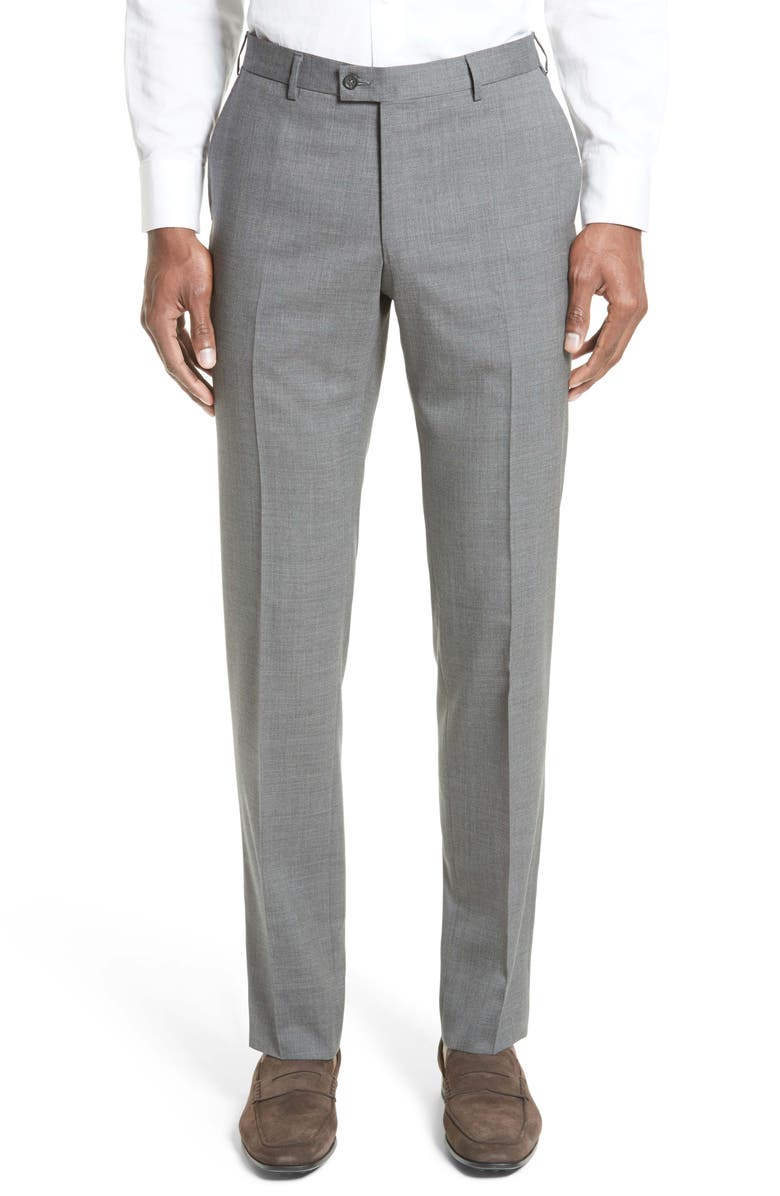 Lanvin Tropical Wool Suit Trousers, Main, color,