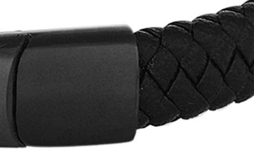 Geoffrey Beene Woven Leather Bracelet