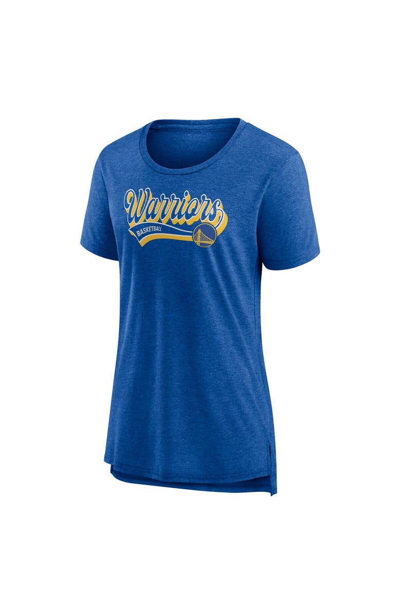 FANATICS Women's Fanatics Branded Heather Royal Golden State Warriors League Leader Tri-Blend T-Shirt, Alternate, color, 
