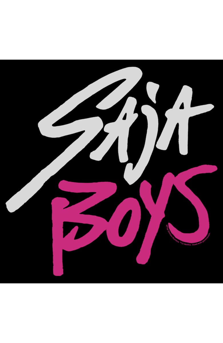KPop Demon Hunters Boy's KPop Demon Hunters Saja Boys Logo  Graphic T-Shirt, Alternate, color, Black