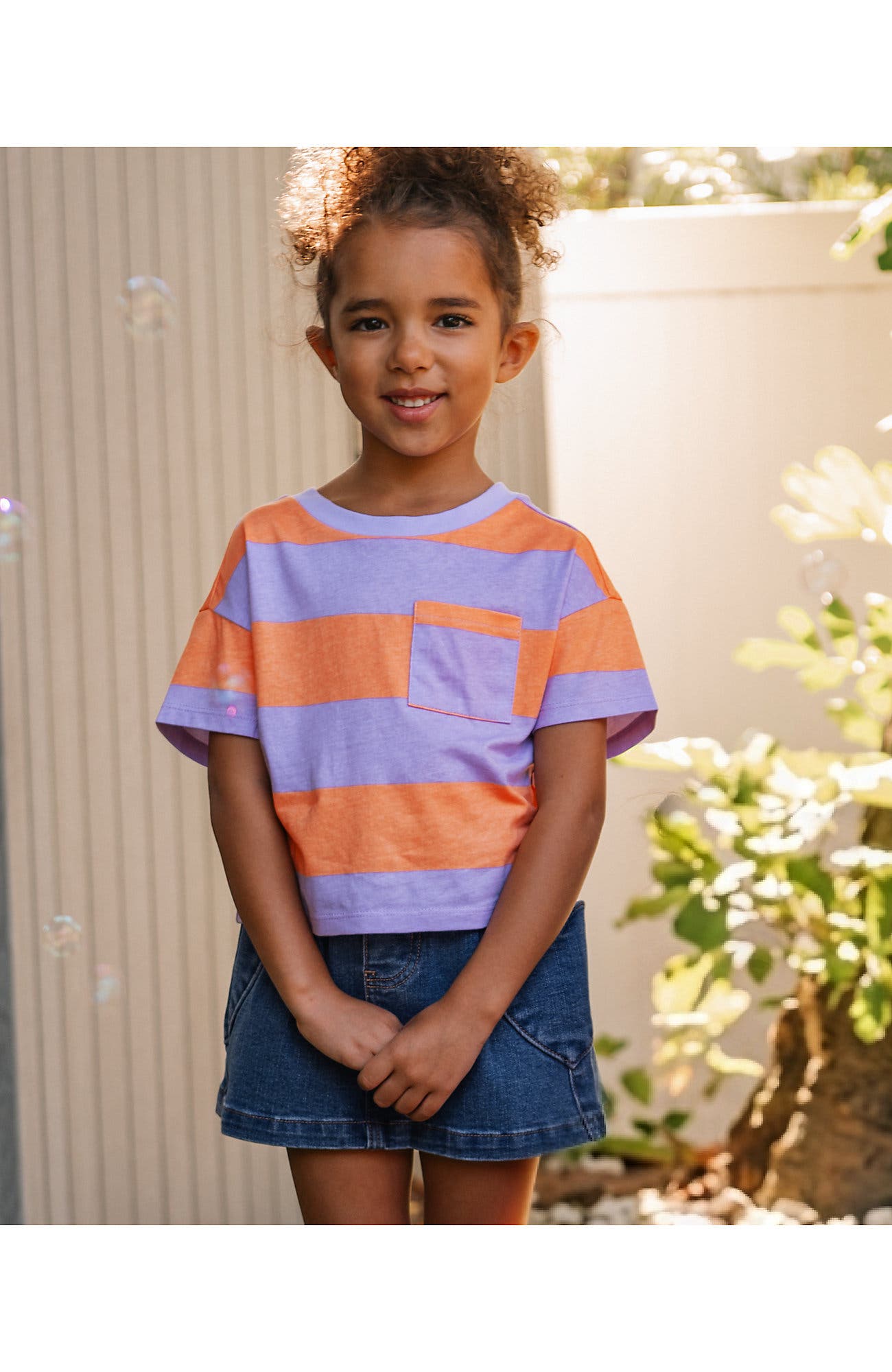 Purple/Orange Rugby Stripe