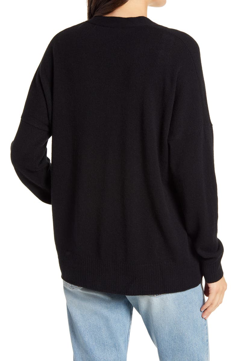 Reformation Recycled Cashmere Blend Boyfriend Cardigan, Alternate, color, 