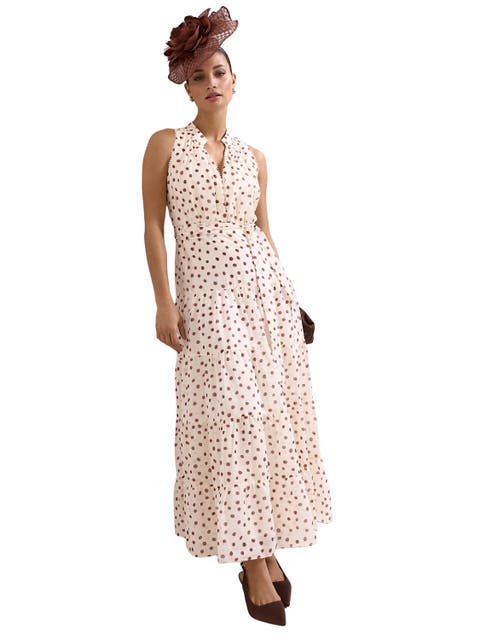 Nita Polka Dot Maxi Dress