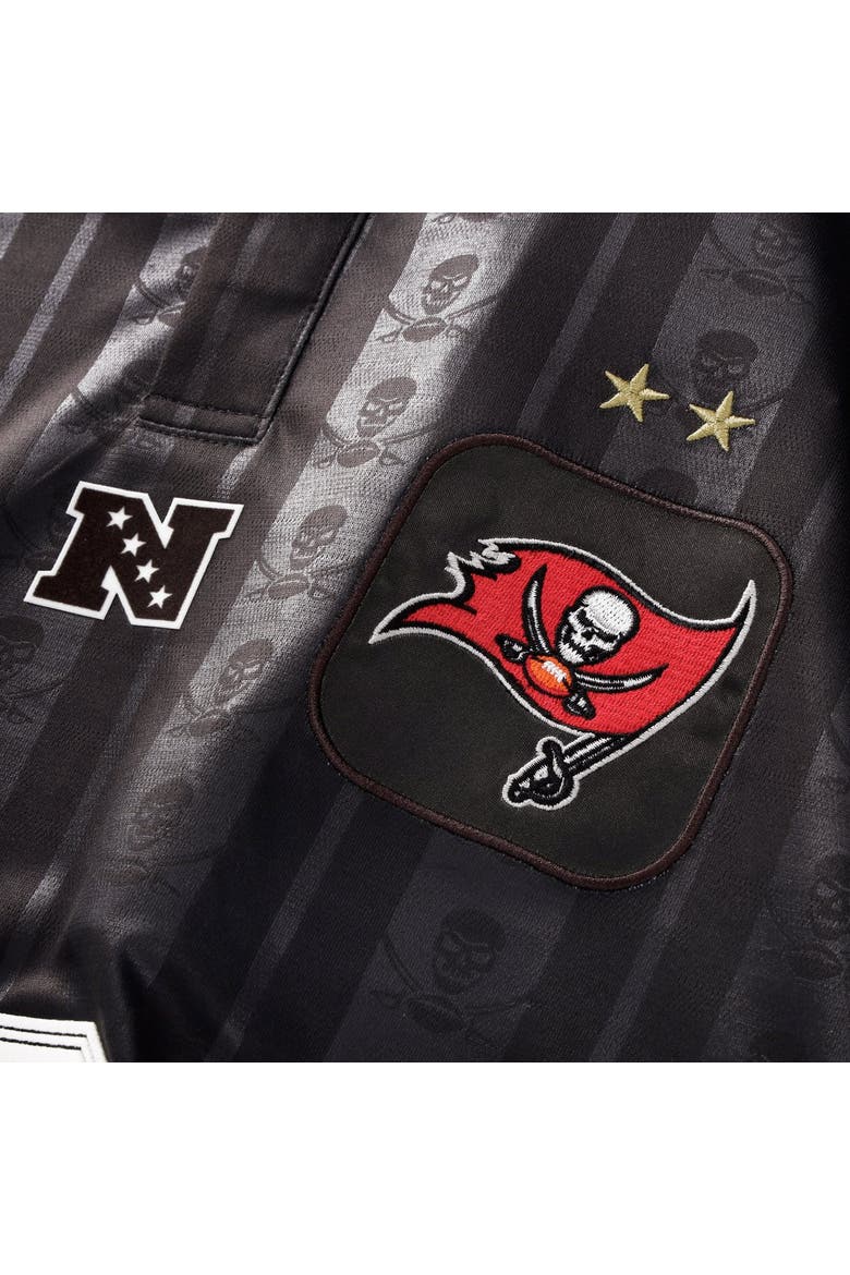 Youth Fanatics Pewter Tampa Bay Buccaneers Football x Football Collared Fan Top, Alternate, color, Pewter