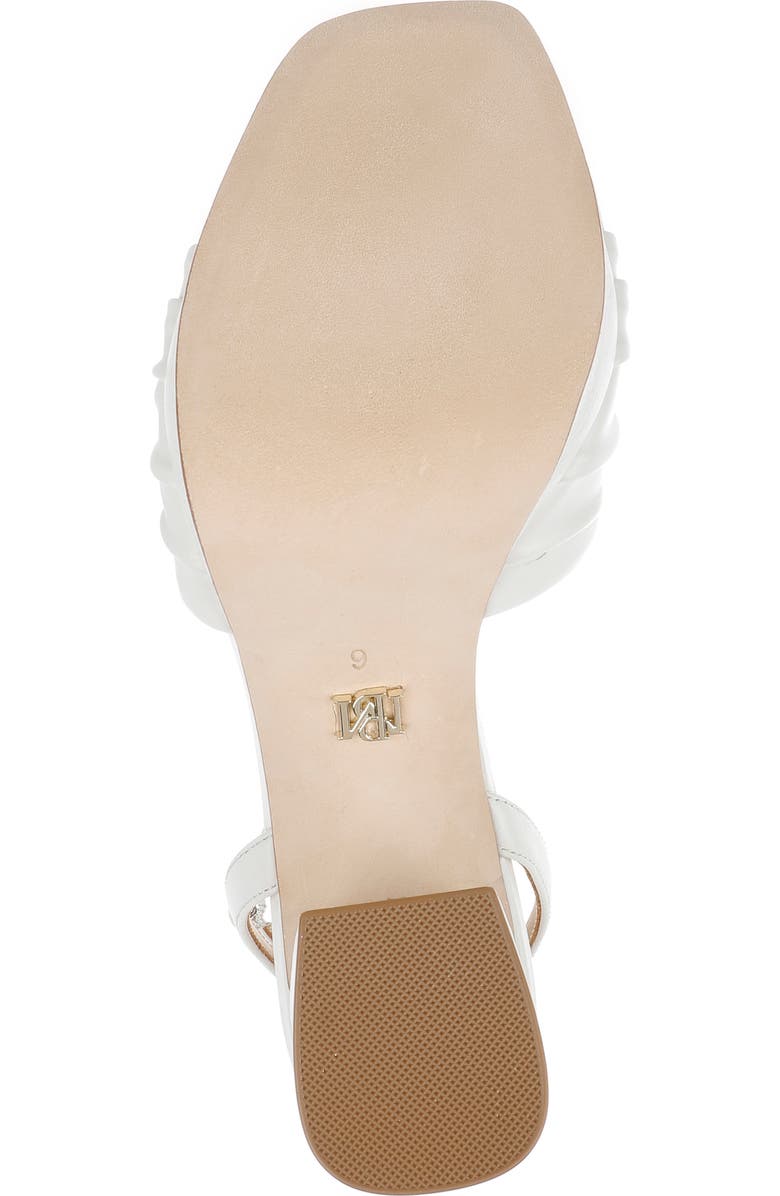 Badgley Mischka Collection Veda Ankle Strap Platform Sandal, Alternate, color, White Leather