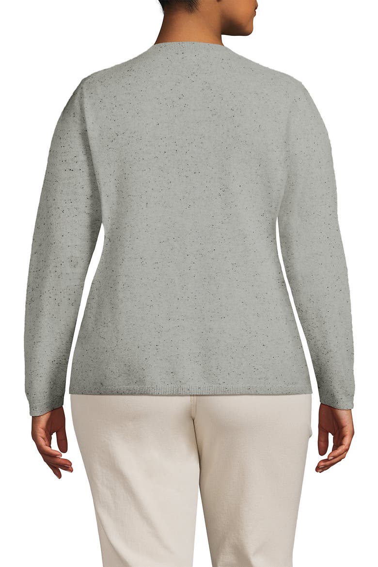 Cashmere Sweater, Alternate, color, Gray/Black Donegal