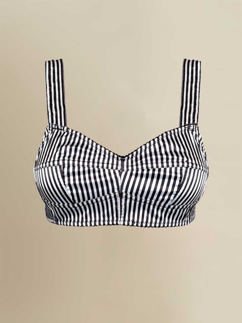 Seraphim Satin Striped Adjustable Bralette