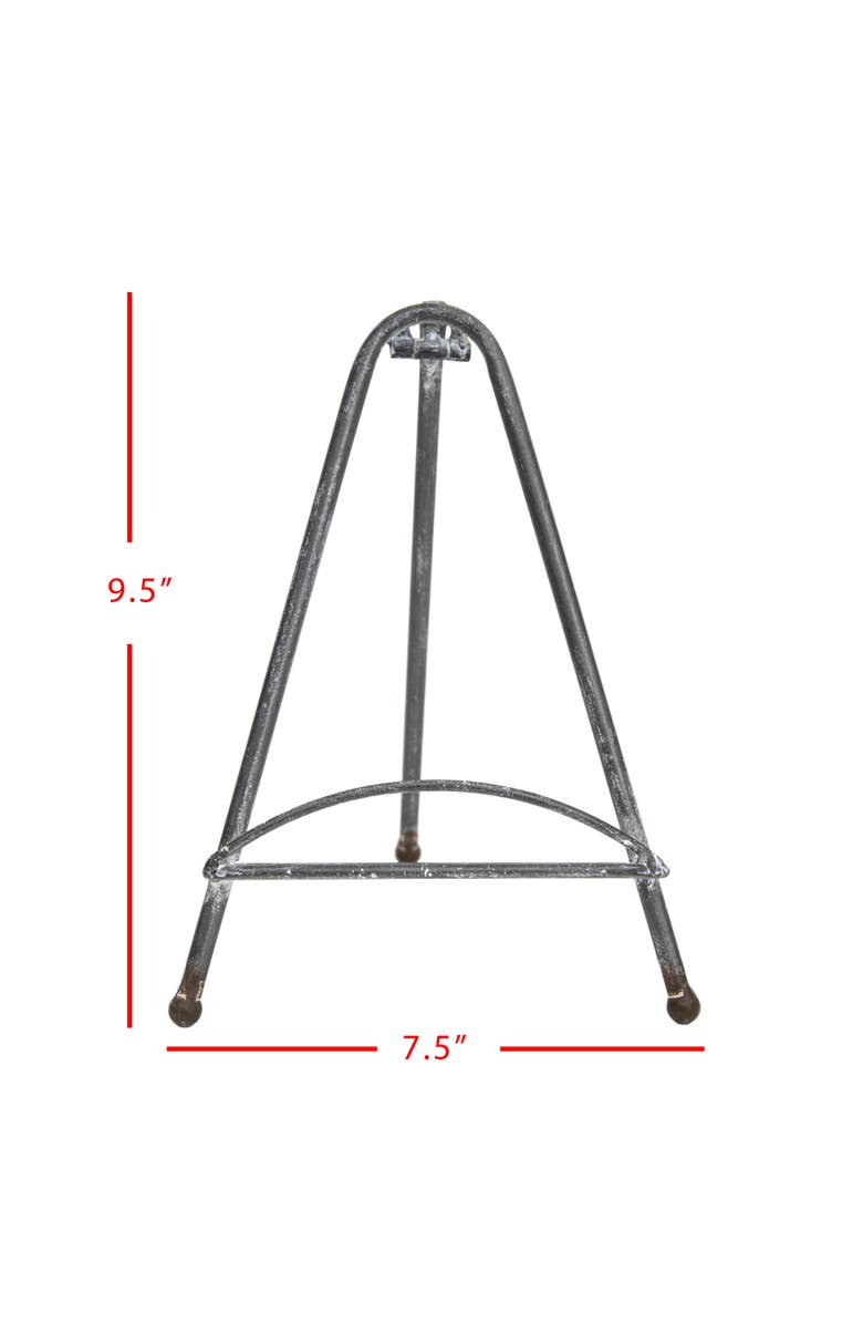 Foreside Home and Garden White Metal Easel, Alternate, color, White