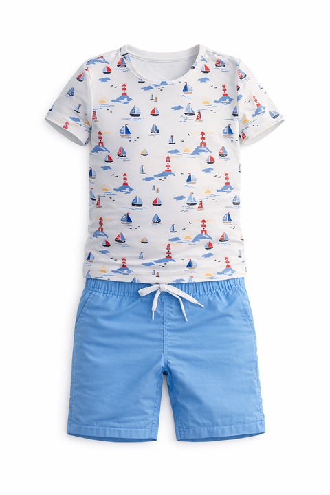 Toddler Sailboat Two-Piece Swim Set