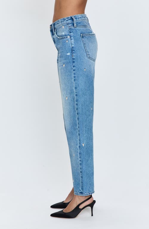 Shop Pistola Lexi Distressed Crop Barrel Jeans In Confetti Vintage