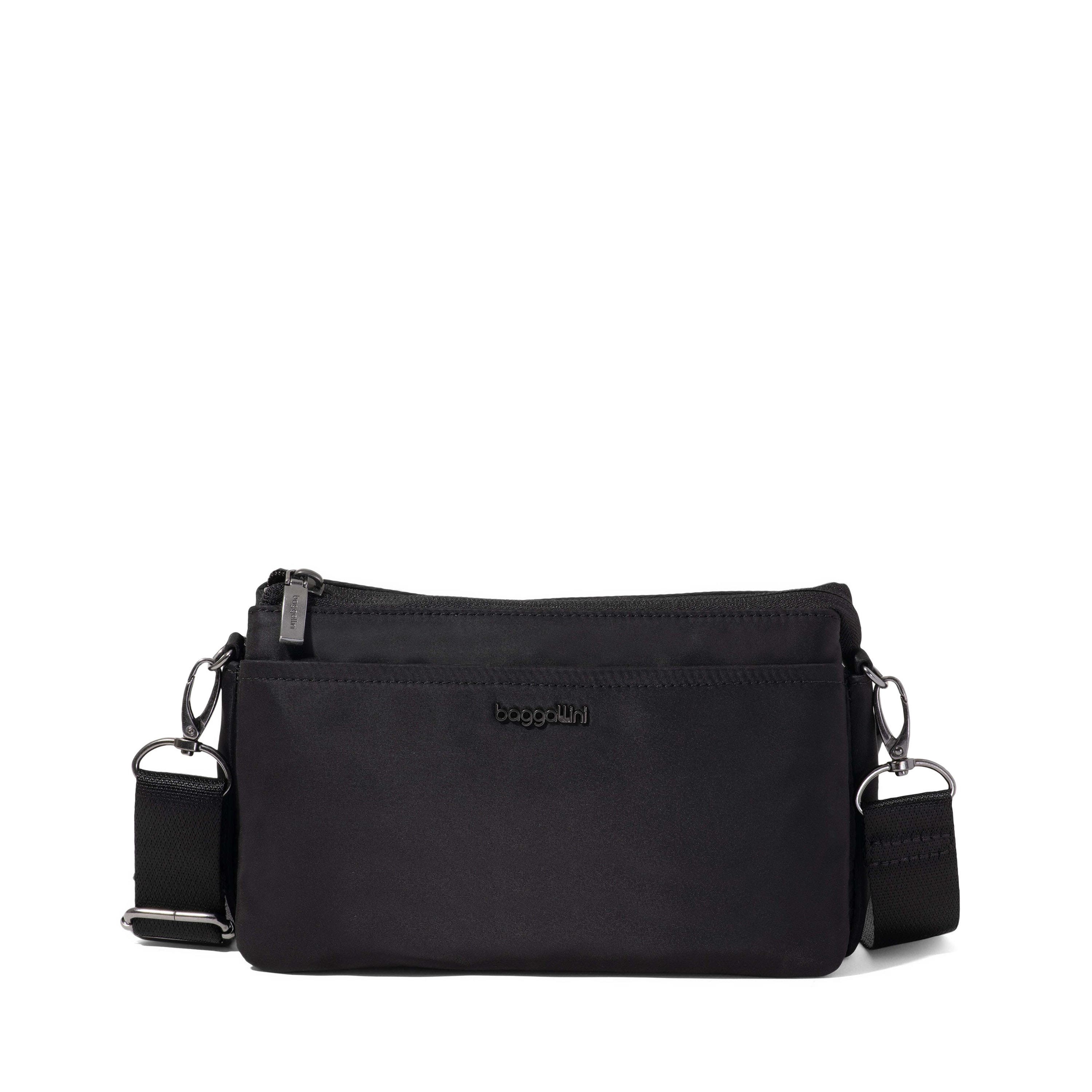 BAGGALLINI Perry Crossbody Bag, Main, color, Black Twill