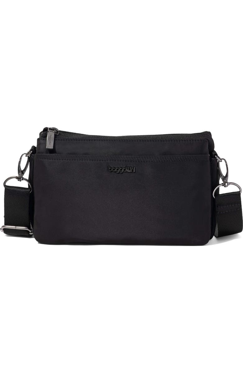 BAGGALLINI Perry Crossbody Bag, Main, color, Black Twill