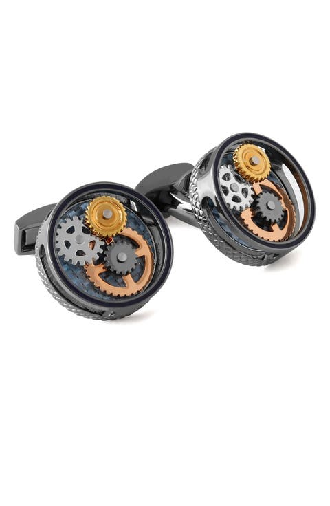 Carbon Gear Cuff Links