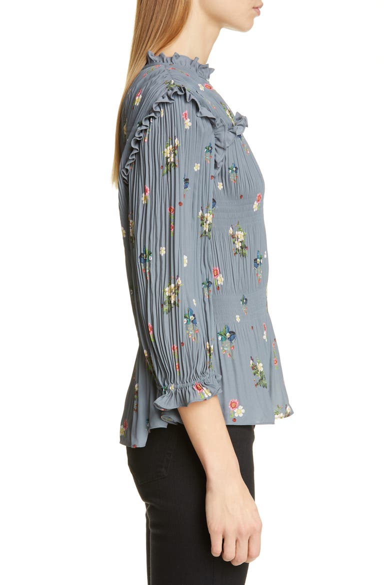 Horili Oracle Pleated Top, Alternate, color, GREY