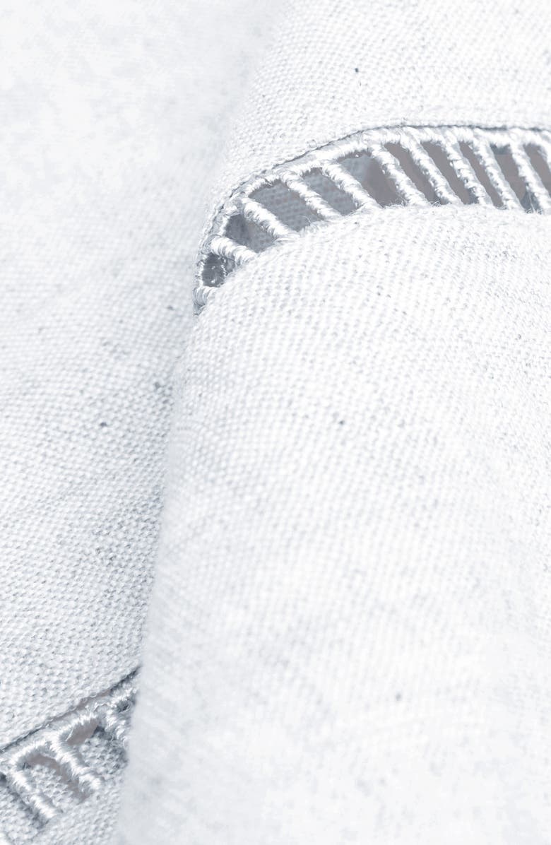 MELANGE HOME Linen Ladder Trim Pillow Sham - Set of 2, Alternate, color, 