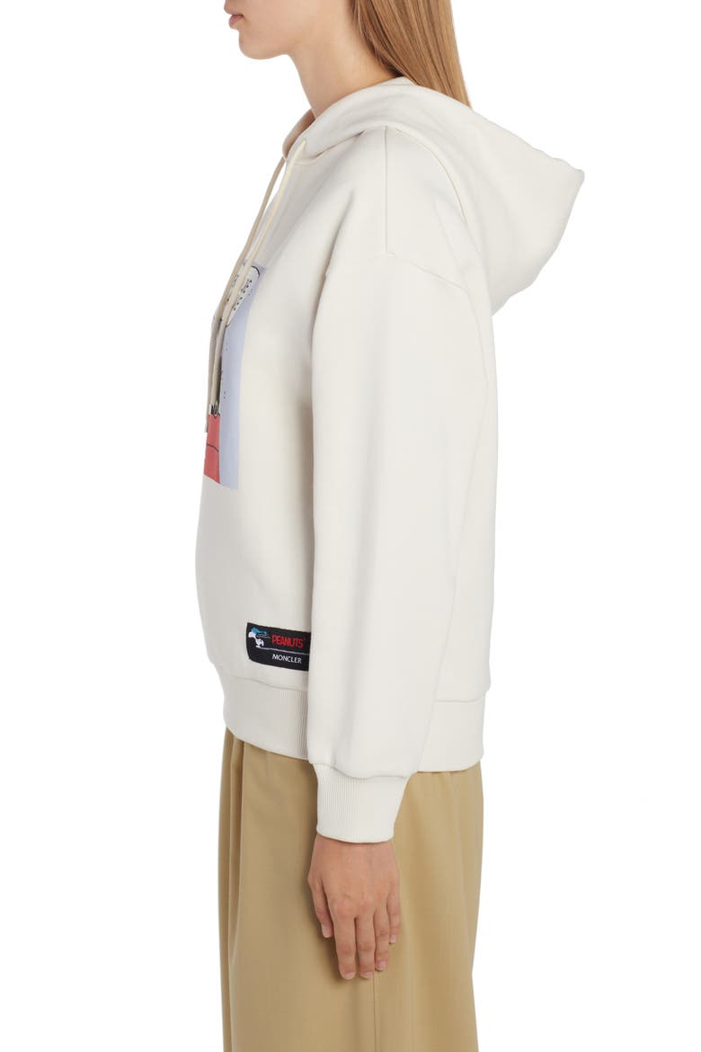 x Peanuts® Snoopy Snowflake Graphic Hoodie, Alternate, color, WHITE