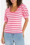selected Pink Multi Stripe