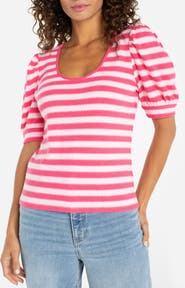 Liverpool Los Angeles Stripe Scoop Neck Sweater