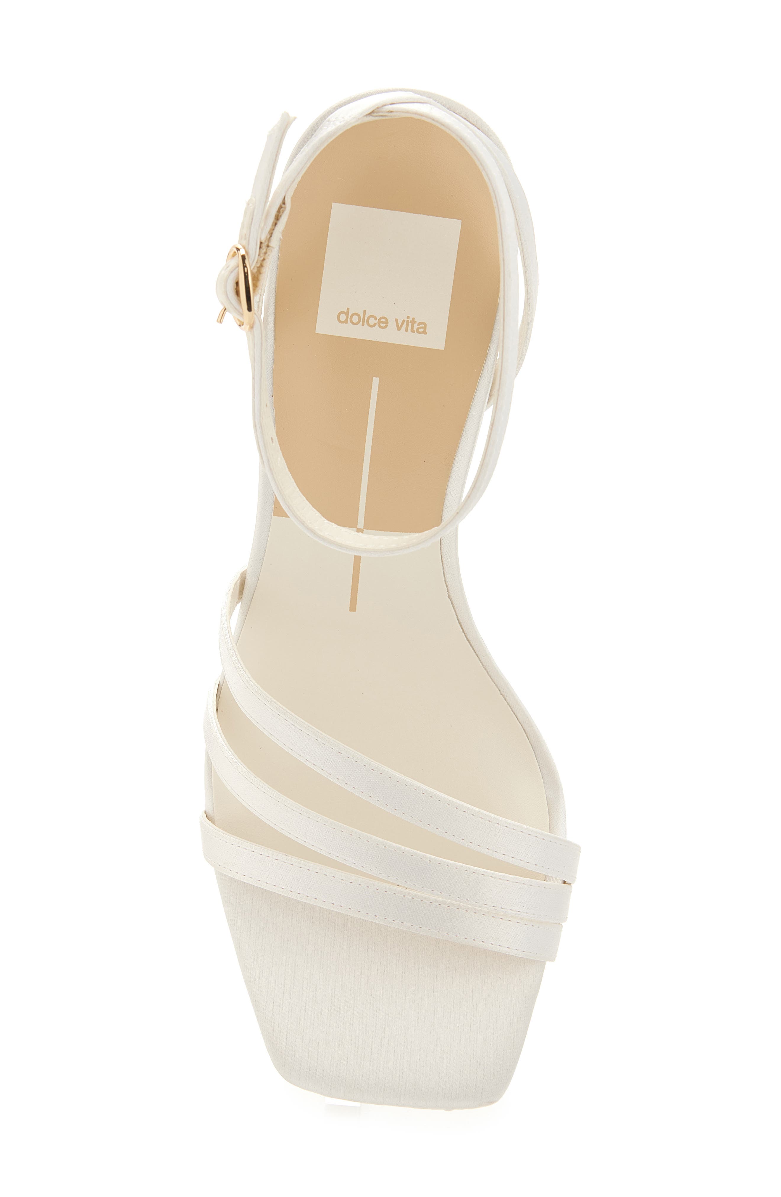 Dolce Vita Hanley Sandal, Alternate, color, White Satin