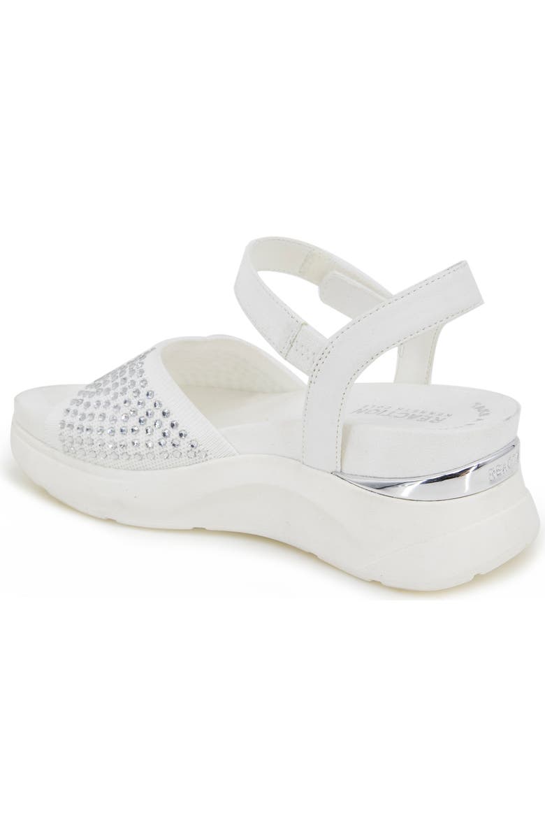 Reaction Kenneth Cole Hera Crystal Platform Sandal, Alternate, color, White Jewel