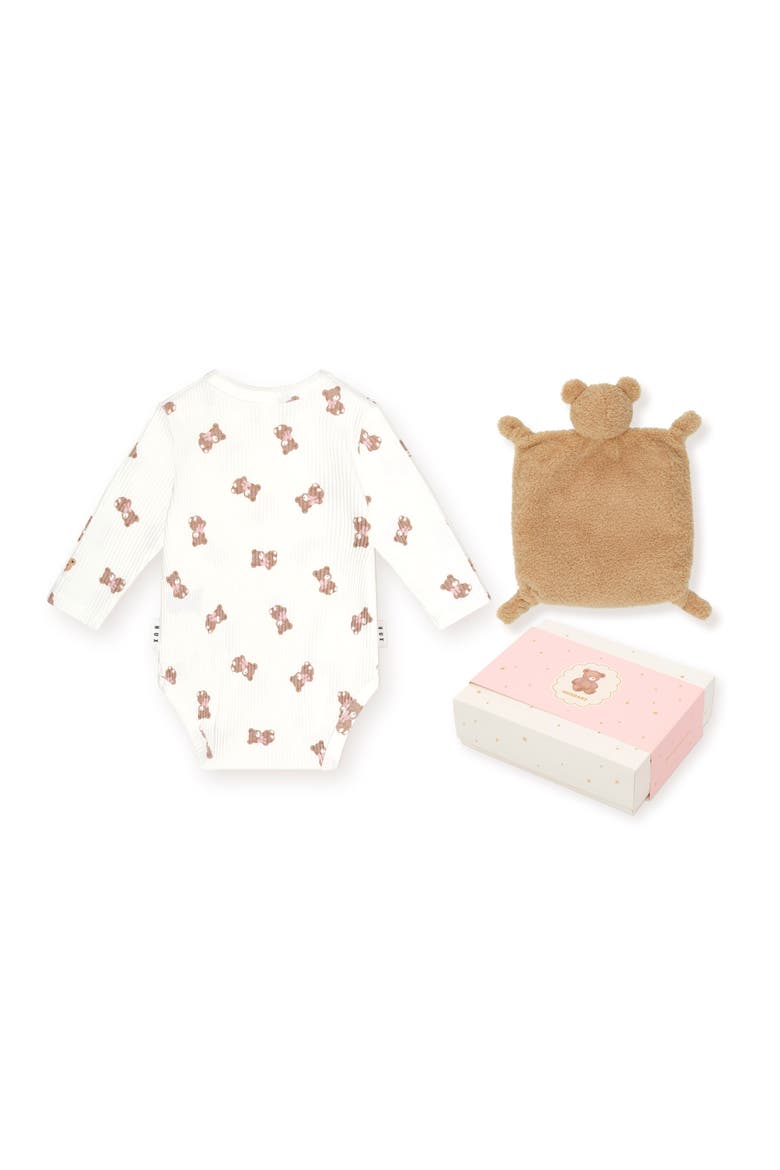 Tumbling Bow Huxette L/Slv 2Pc Box Set, Alternate, color, Almond Milk