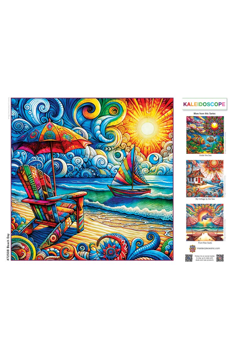 Beach Day 1000 Piece Jigsaw Puzzle, Alternate, color, Multicolor