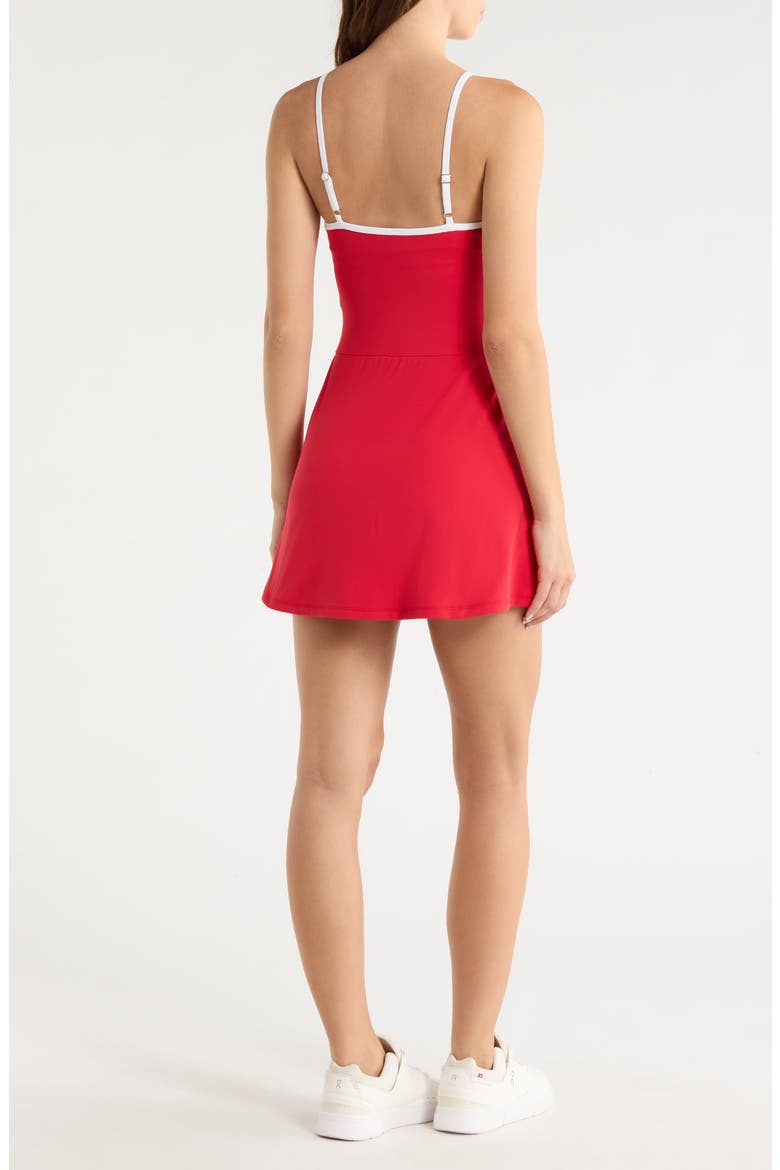 Sport Court Dress, Alternate, color, CHERRY/WHITE