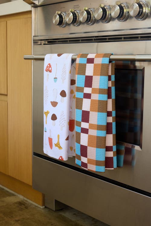Geometry Kitchen Tea Towel Set In Multi