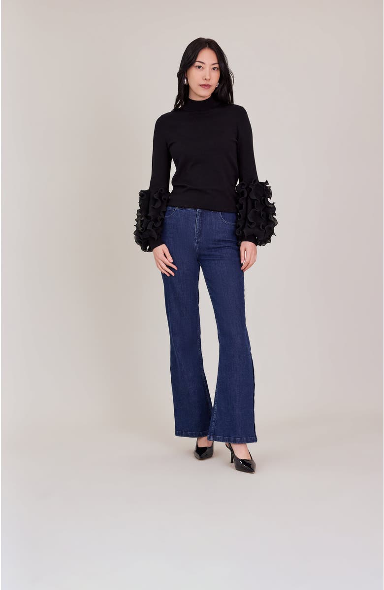 Anne Fontaine Lanka Sweater, Alternate, color, Black