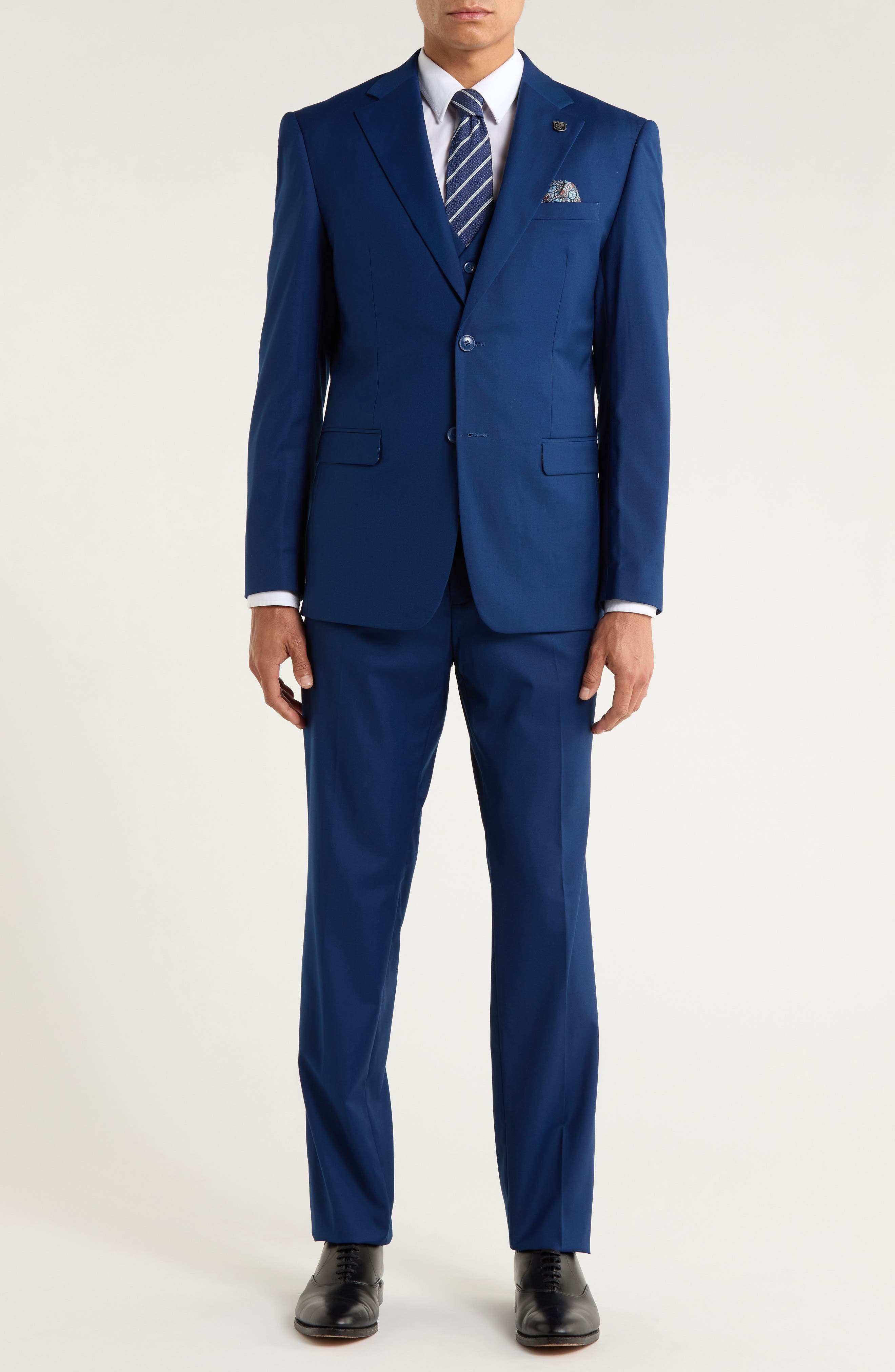 ZEGARIE Indigo Mélange 3-Piece Suit