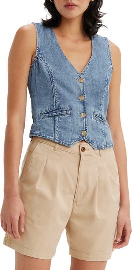 リーバイス Levis 【 Jaylah Lightweight Vest Women 】 ファッション レディースファッション トップス ベスト ジレ レデ Jaylah Vest - Tan | Levi's® US