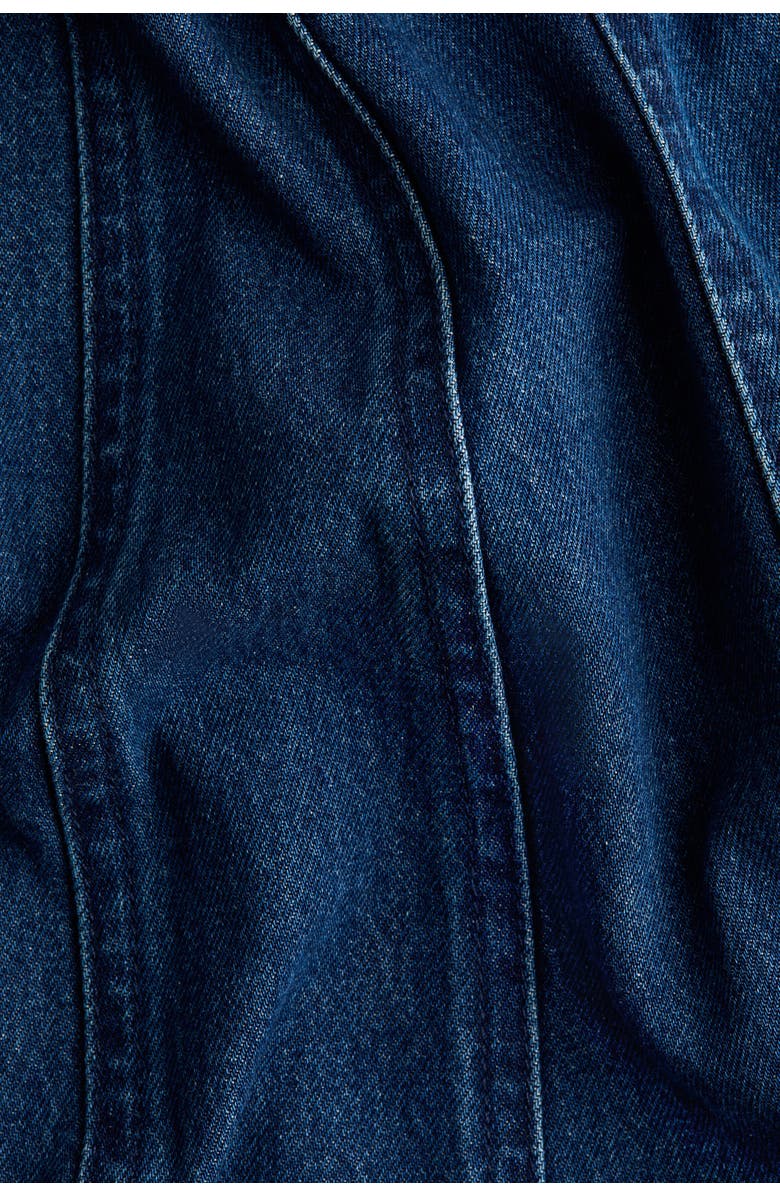 H&M Denim midi dress, Alternate, color, Denim Blue