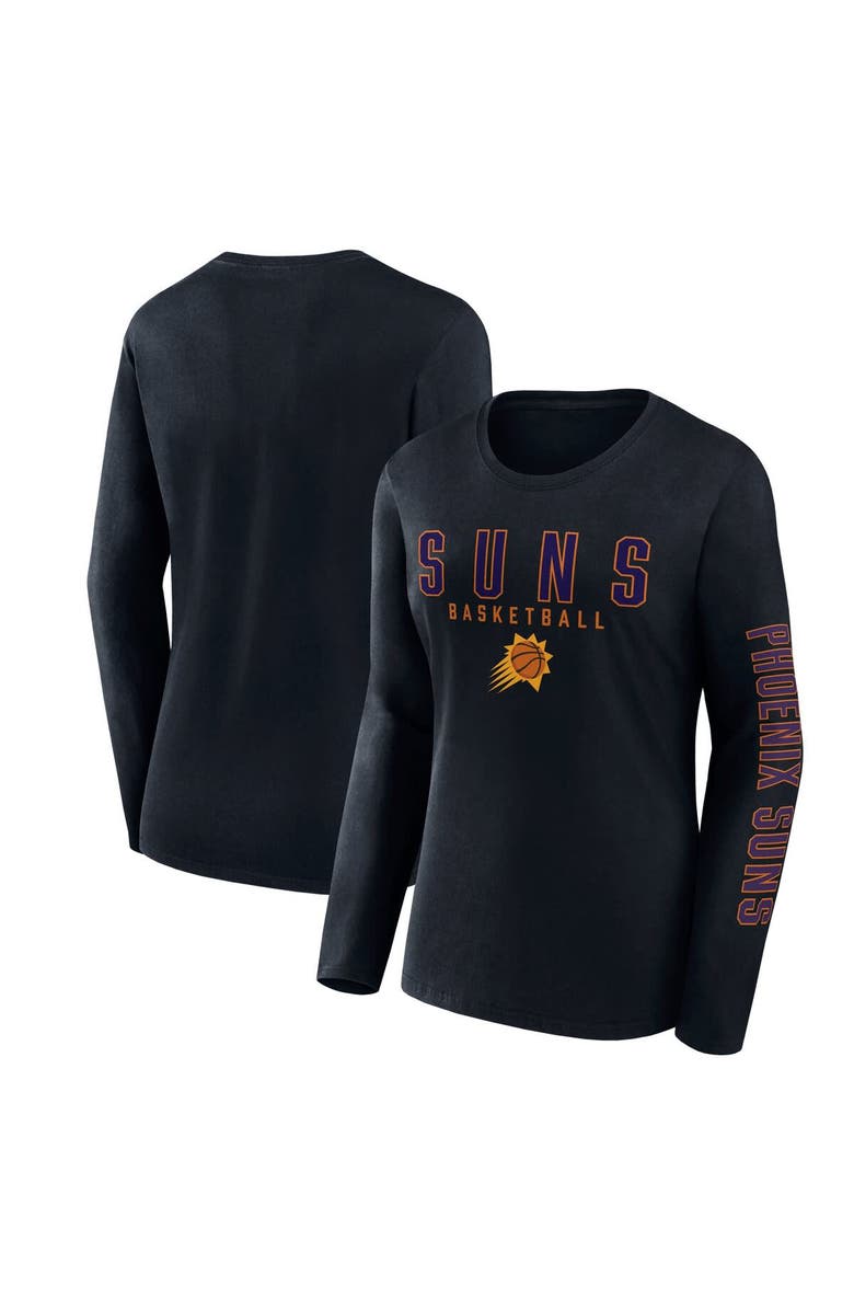 FANATICS Women's Fanatics Black Phoenix Suns Top Baller Long Sleeve T-Shirt, Main, color, Black