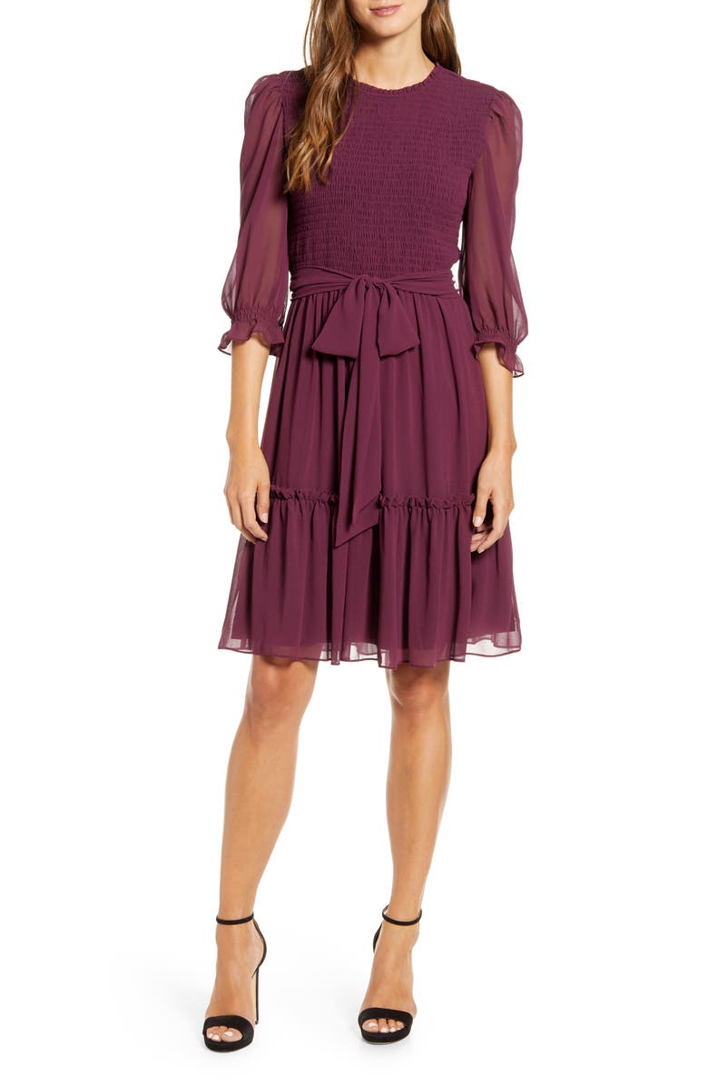 Rachel Parcell Smocked Dress, Alternate, color, 