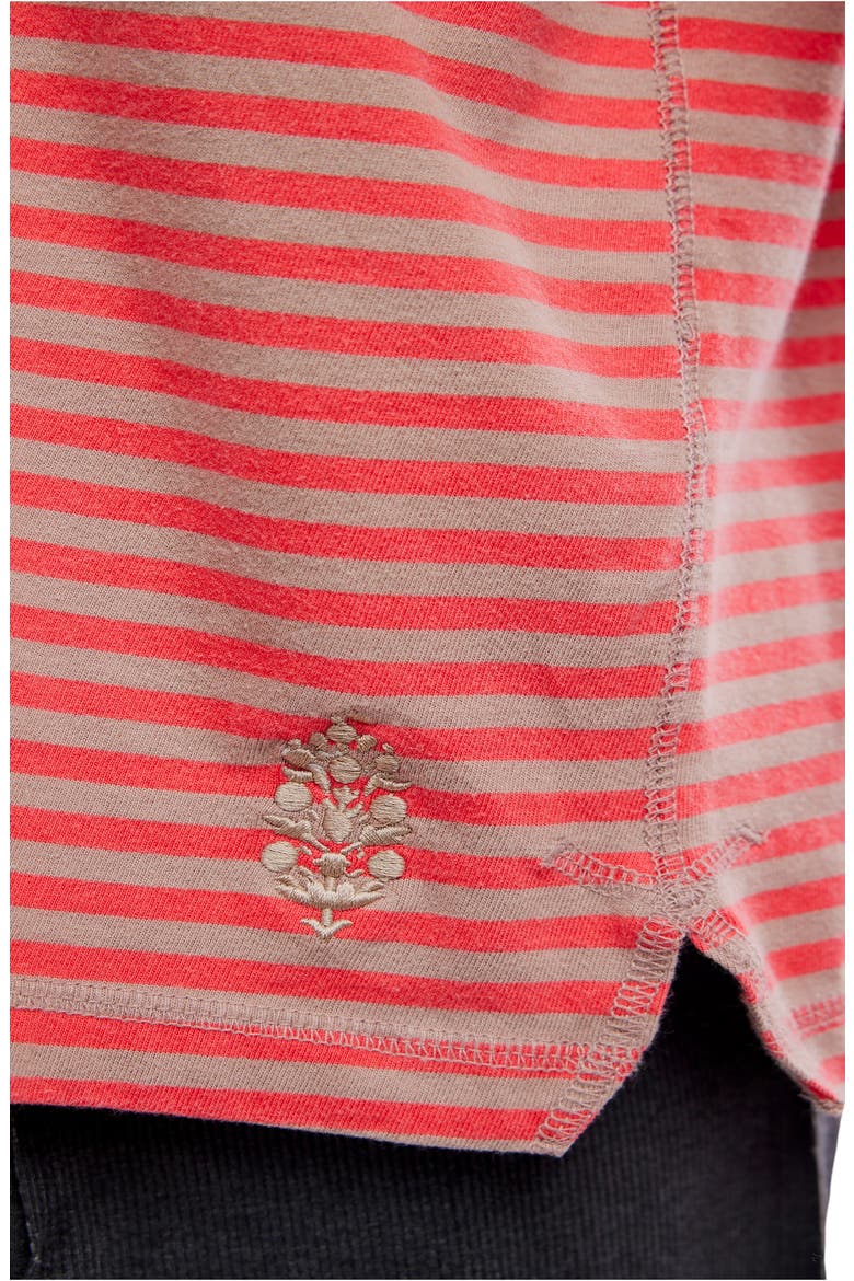 FP Movement Stripe Raglan Sleeve Cotton Top, Alternate, color, SAILOR STRIPE SAND