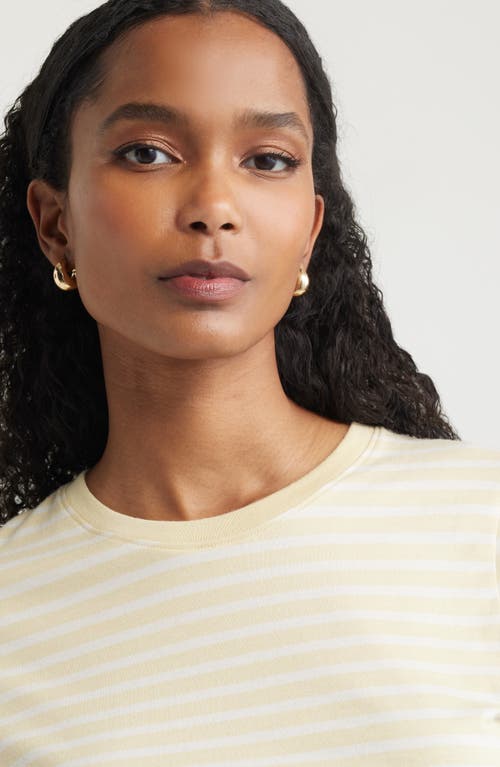 Nordstrom Relaxed Fit Pima Cotton Crewneck T-shirt In Yellow