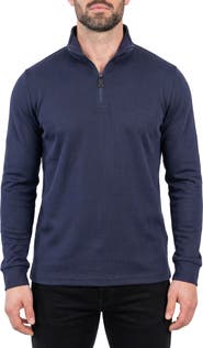 Maceoo Mercerized Cotton Quarter Zip Pullover