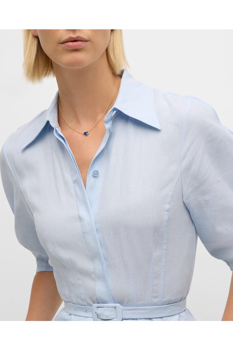 Single Heart 18" Necklace Set In Sterling Silver With 18K Gold Overlay, Alternate, color, Blue